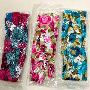 3pk Crisscross headbands, beautiful colors